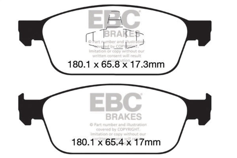 EBC 12-18 Ford Focus ST Bluestuff Front Brake Pads DP52145NDX DP52145NDX Photo - Primary