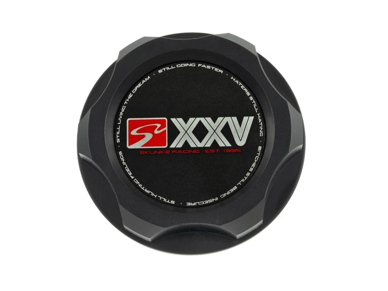 Skunk2 Racing Skunk2 Honda Billet Oil Cap (M33 x 2.8) (25th Anniversary Black) 626-99-0081 626-99-0081 Photo - Unmounted