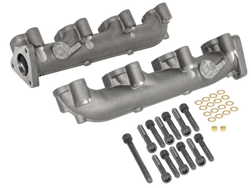 aFe BladeRunner Ported Ductile Iron Exhaust Manifold - GM Diesel Trucks 01 46-40024 Photo - Unmounted
