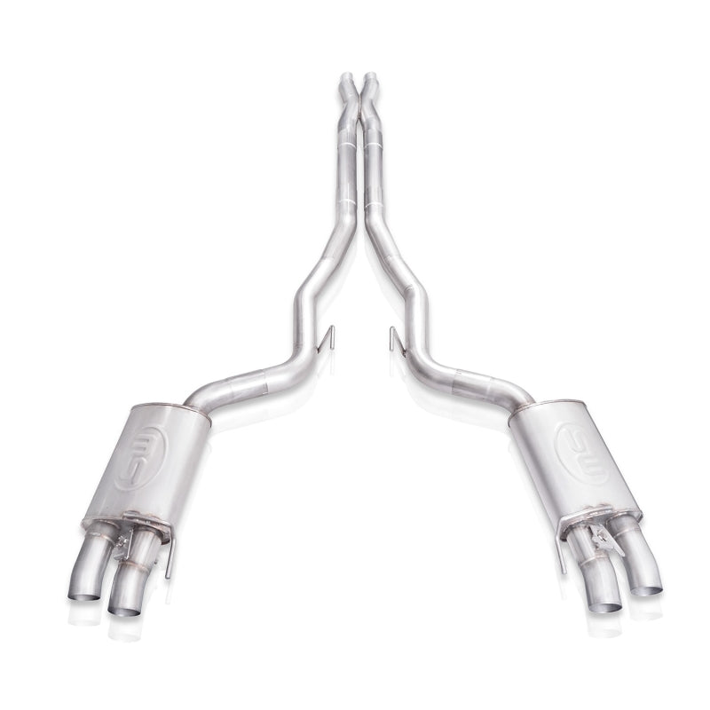 Stainless Works 2015+ Ford Shelby GT350 Redline Factory Connect X-Pipe Catback Exhaust w/Valves GT350CBXFCR GT350CBXFCR Photo - Primary