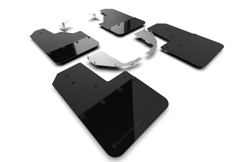 Rally Armor 21-22 Ford Bronco (Steel Bmpr - NO Rptr/Sprt - NO RR/RB) Blk Mud Flap w/Met. Blk Logo MF85-NO-ST-MBK MF85-NO-ST-MBK Photo - Primary