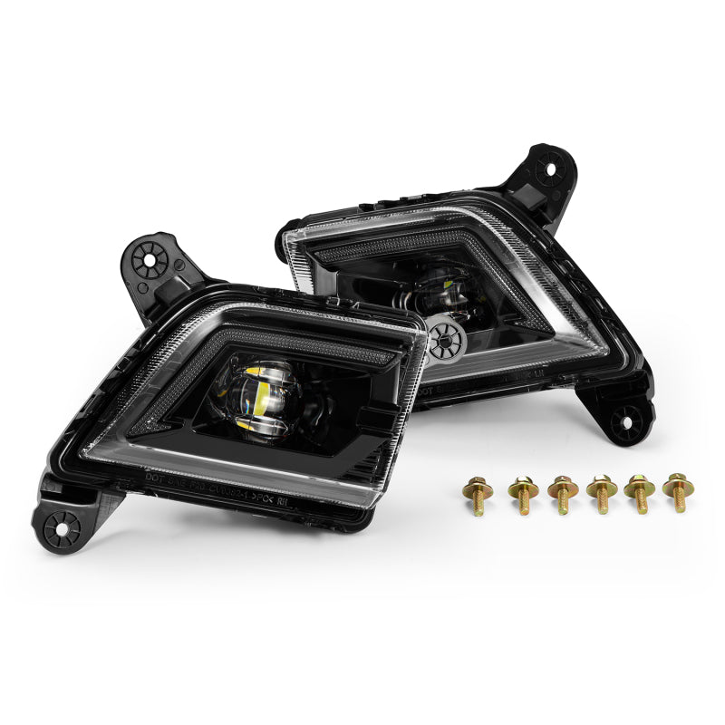 AlphaRex 19-23 Chevrolet Silverado 2500/3500HD DoubleTap Dual Color LED Projector Fog Lights 210017 210017 User 1