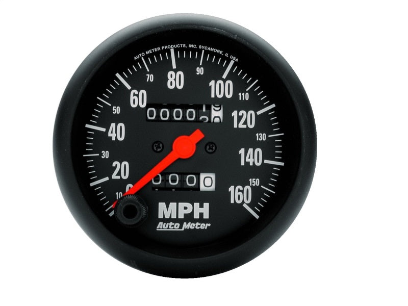 Autometer Gauge, Speedometer, 3 3/8", 160Mph Mechanical Z-Series 2694 Photo - Primary