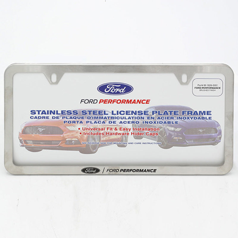 Ford Racing Slim License Plate Frame - Brushed Stainless Steel M-1828-SSC M-1828-SSC User 1