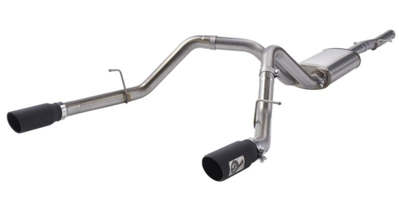 aFe Apollo GT Series 3 IN 409 SS Cat-Back Exhaust System w/ Black Tip GM Sierra 1500 09-18 49-44111-B 49-44111-B User 1