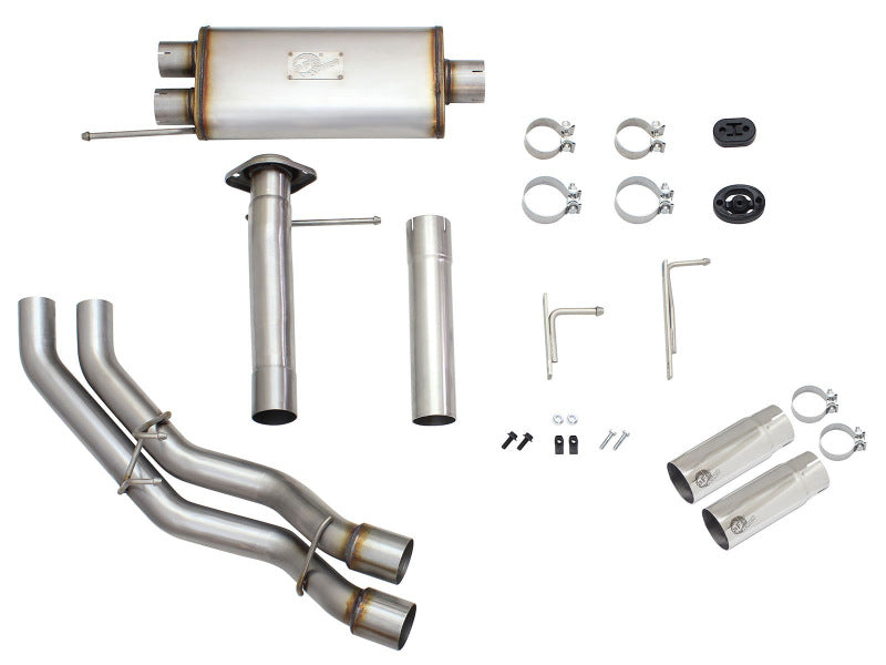 aFe POWER 49-43080-P Rebel Series 409 SS Cat-Back Exhaust System 49-43080-P Photo - Unmounted