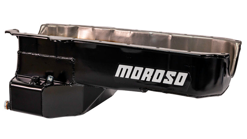 Moroso 80-85 Chevrolet Small Block (w/Passenger Side Dipstick) Wet Sump 5.5qt 7.5in Steel Oil Pan 20179 20179 User 1