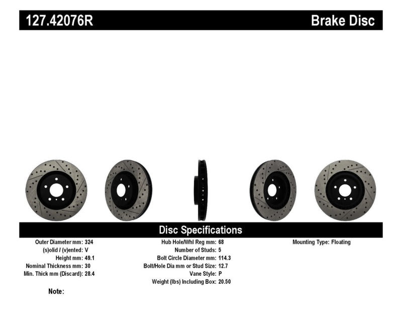 StopTech Disc Brake Rotor 127.42076R 127.42076R User 3