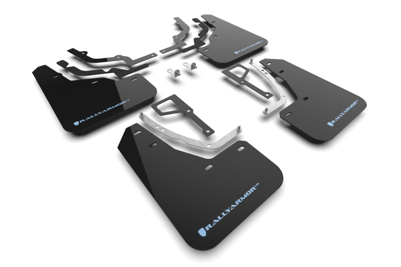 Rally Armor 2025+ Hyundai Ioniq 5 N Black Mud Flap w/ Light Blue Logo MF117-UR-BLK-PBL MF117-UR-BLK-PBL User 1