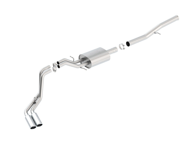 Borla 14 Silv/Sierra 1500 EC Std/CC Short 143.5in WB ATAK Dual Rolled Side Exit Cat-Back Exhaust 140577 140577 Photo - Primary