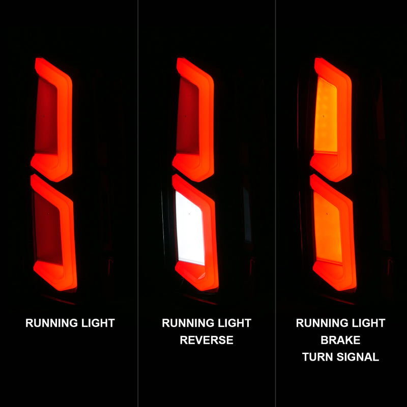 ANZO 2015-2020 Chevrolet Tahoe LED Tail Lights w/ Light Bar Black Housing Somke Lens 311375 311375 User 1