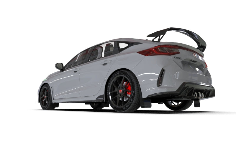 Rally Armor 2023+ Honda Civic Type R Black Mud Flap White Logo MF97-UR-BLK-WH MF97-UR-BLK-WH User 1