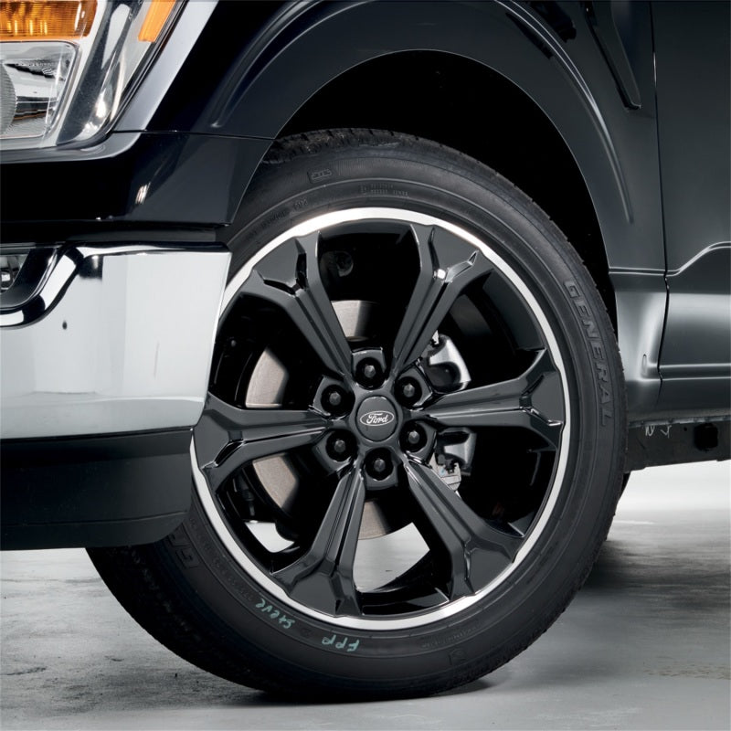 Ford Racing 15-23 F-150 22in Wheel Kit - Black w/Machined Face M-1007K-S2295B M-1007K-S2295B Photo - Mounted