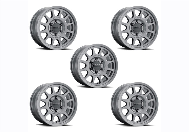 Ford Racing 21-23 Bronco (Excl Bronco Raptor) 17x8.5 Method Matte Gray Wheel Kit M-1007K-M1785G M-1007K-M1785G Photo - Unmounted