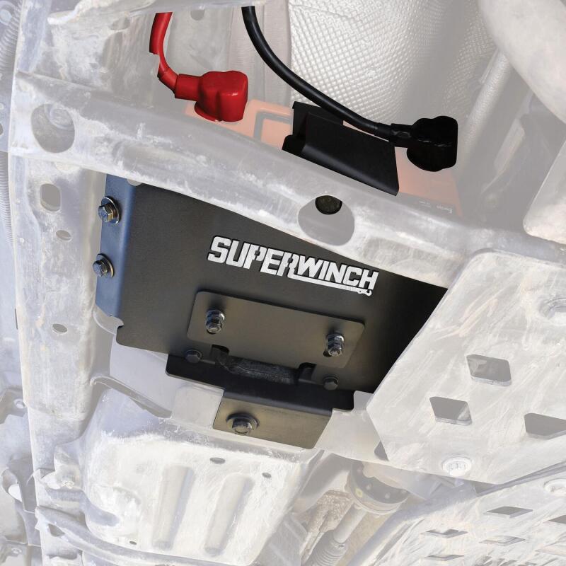 Superwinch Jeep Wrangler JL Auxili ary Batter Mount Black SUP2593 2593 Photo - lifestyle view