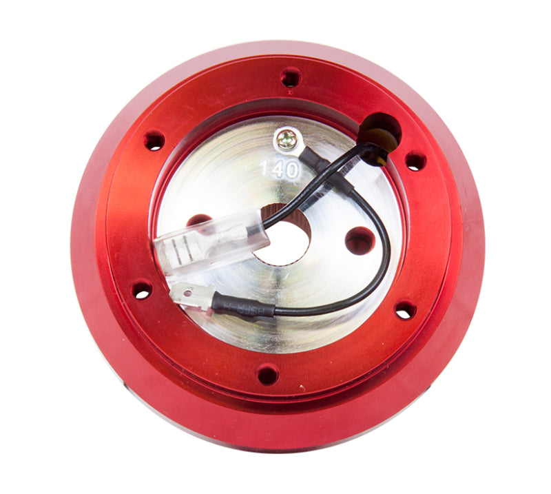NRG Red - Steering Wheel Short Hub Nissan S13 S14 240SX NON HICAS SRK-140H - RD Photo - Primary