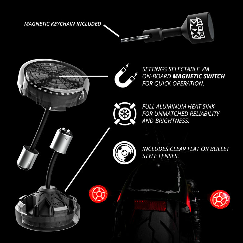 XKGLOW XK Glow Pro Series MotoTurnz - 1156 Flat Style Rear XK-MTP56-FR XK-MTP56-FR User 1