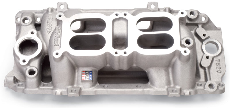 Edelbrock Manifold, Dual Quad, Rpm Air Gap, Bb Chevy Oval Port 7520 Photo - Primary