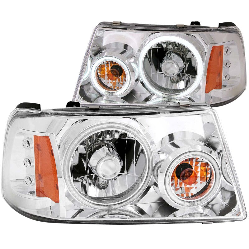 Anzo 2001-2011 Ford Ranger Projector Headlights w/ Halo Chrome (CCFL) 1 pc 111151 Photo - Primary