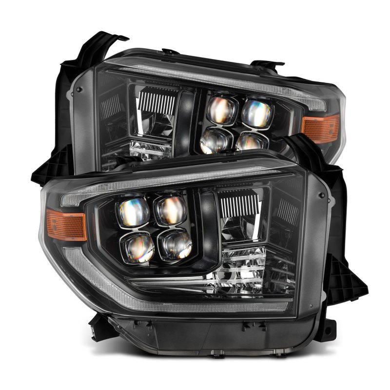 AlphaRex 14-21 Toyota Tundra NOVA-Series LED Proj Headlights Alpha-Blk w/Actv Light & Seq. Sig + DRL 880832 880832 Photo - Primary