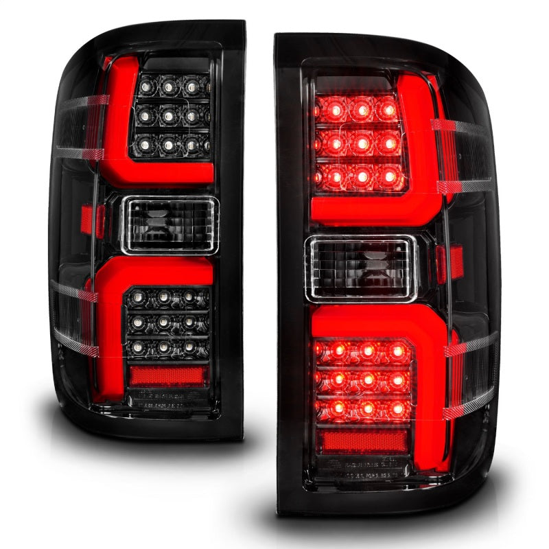 ANZO 15-19 Chevrolet Silverado 2500 HD/3500 HD LED Taillight w/ Sequential Black Housing/Clear Lens 311450 311450 Photo - Unmounted
