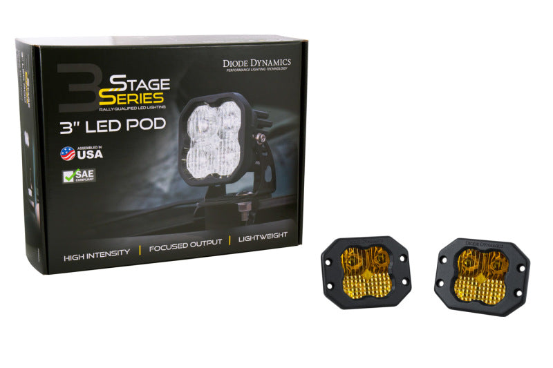 Diode Dynamics SS3 Sport ABL - Yellow Driving Flush (Pair) DD6923P DD6923P User 3