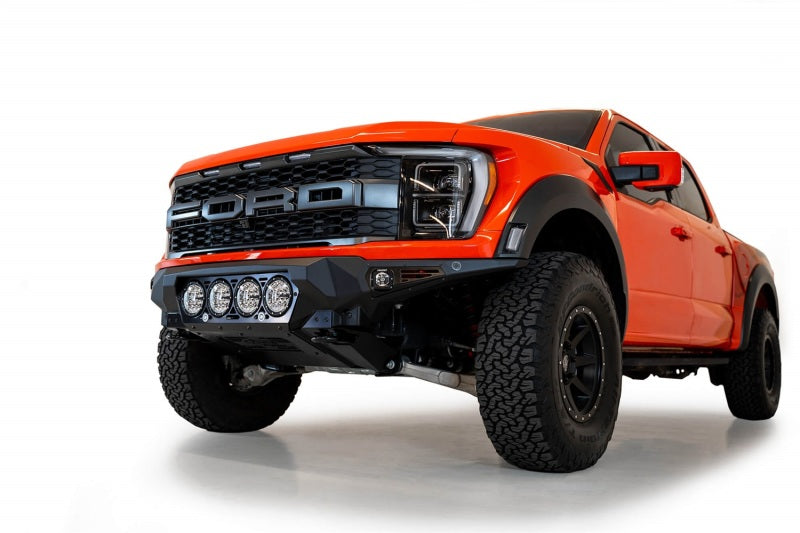 Addictive Desert Designs 2021+ Ford Raptor Bomber Front Bumper w/ 4 Rigid 360 6in Light Mounts F210014110103 F210014110103 Photo - Mounted