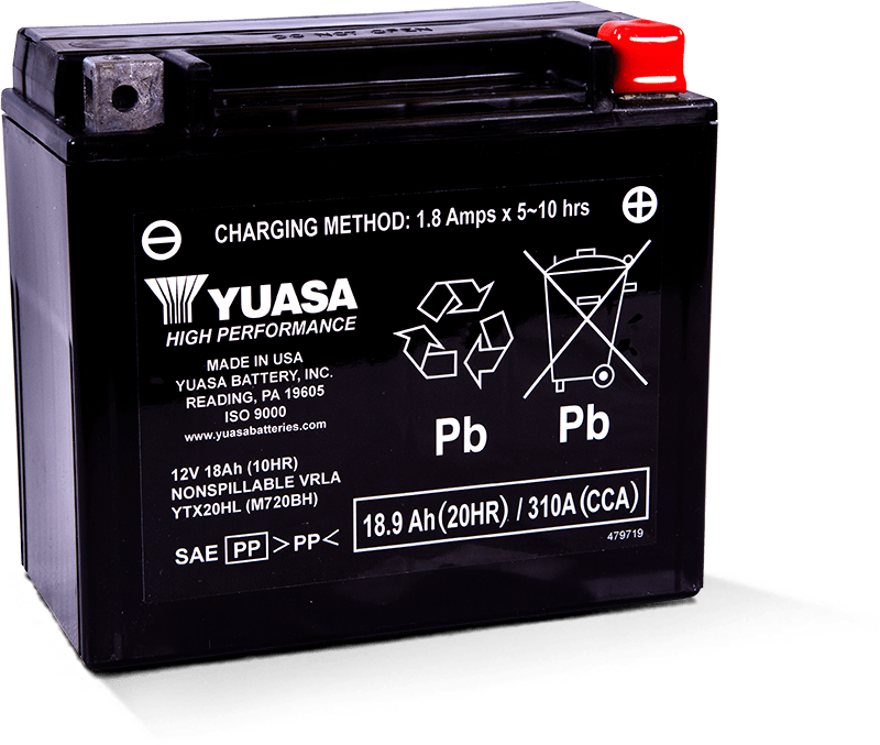 Yuasa Battery Yuasa YTX20HL Maintenance Free AGM 12 Volt Battery YUAM720BH YUAM720BH User 1