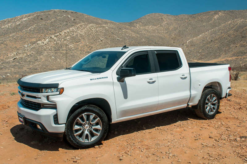 EGR 2019 Chevy 1500 Crew Cab In-Channel Window Visors - Dark Smoke 571691 571691 Photo - Mounted