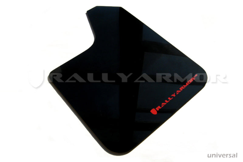 Rally Armor Universal UR Mud flap Red Logo MF12-UR-BLK/RD Photo - Primary