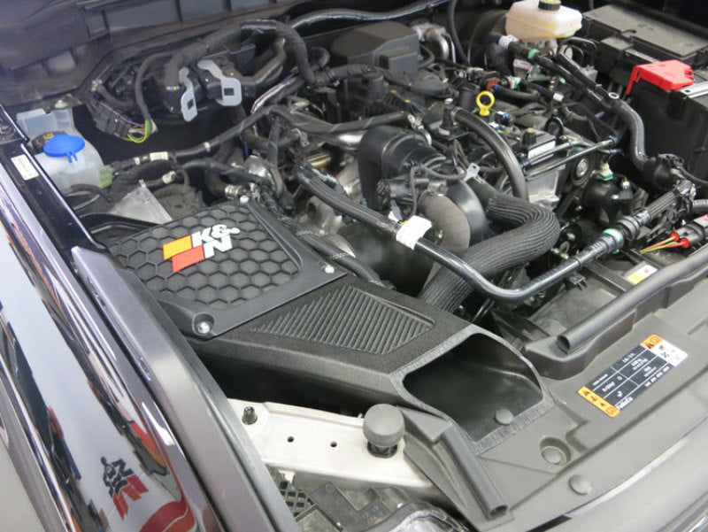 K&N Engineering K&N 2021+ Ford Bronco VL4-2.3L F/I Aircharger Performance Intake 63-2620 63-2620 Photo - Mounted