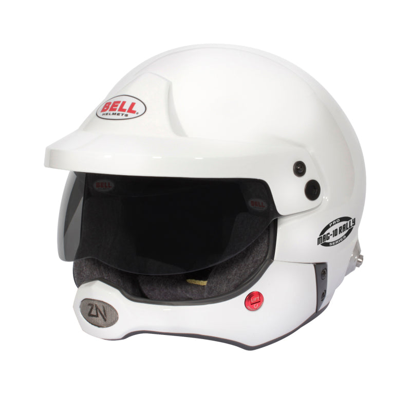 Bell Mag-10 Rally Pro (HANS) 60 (7 1/2) FIA8859/SA2020 - Size 60 (White) 1346017 1346017 Photo - Primary