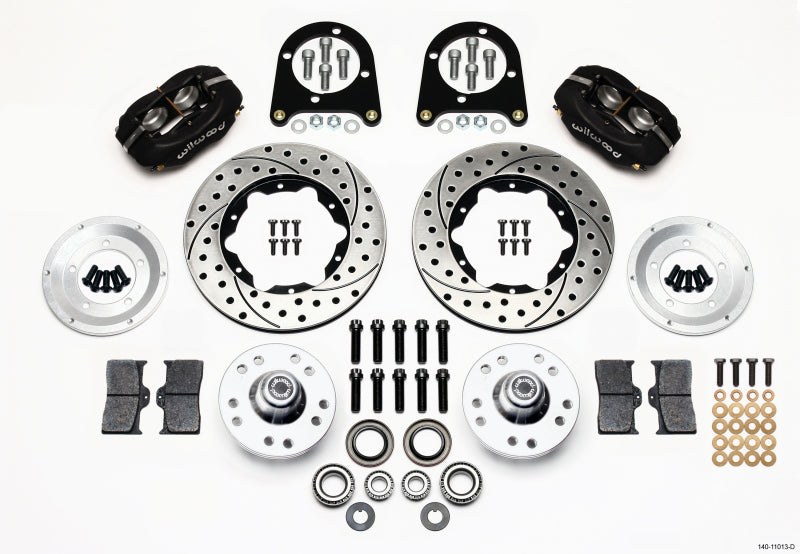 Wilwood FDL Front Kit, 11.00", Drilled, 37-48 Ford Psgr. Car Spindle 140-11013-D Photo - Primary