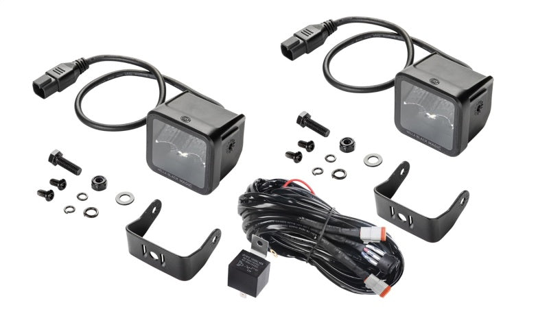 Hella Universal Black Magic 2.7in L.E.D. Cube Kit - Flood Beam 358176801 358176801 Photo - Primary
