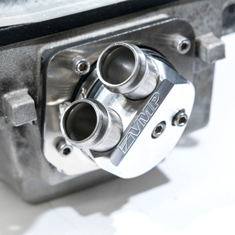 VMP Performance 1in Ford Mustang Cobra Engineering High-Flow Water Manifold VMP-SUC061 VMP-SUC061 Photo - Close Up