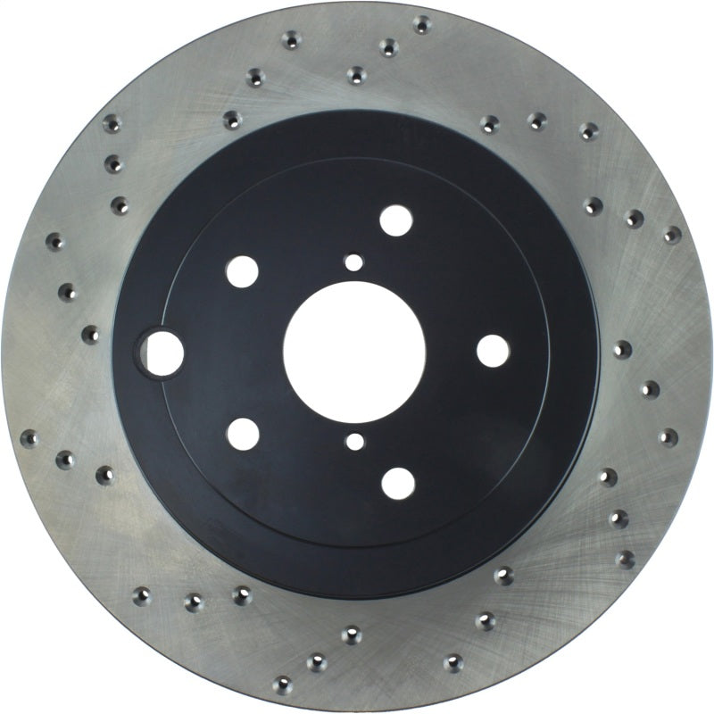 StopTech Sport Cryo Cross Drilled Brake Rotor; Rear Right 128.47030CR Photo - Unmounted