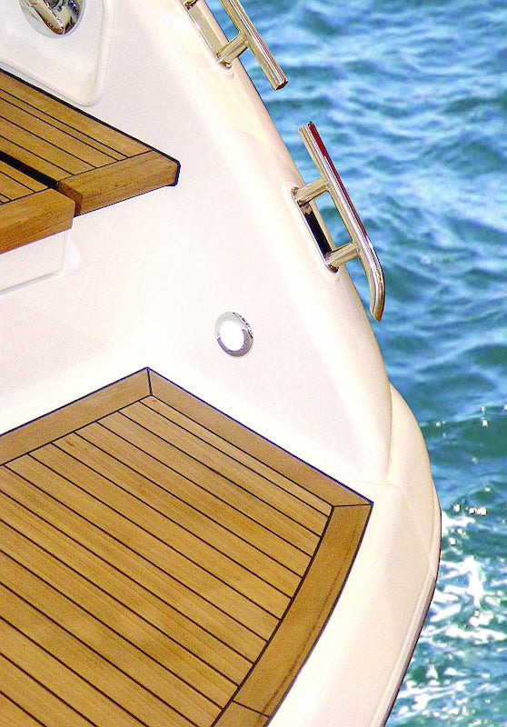 Hella '0500 Series' Slim Line White 12V DC Round Soft LED Courtesy Lig 980500041 Photo - Mounted