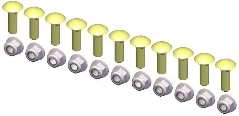 KFI Kfi Wear Bar Hardware Kit HK-410 HK-410 Photo - Primary