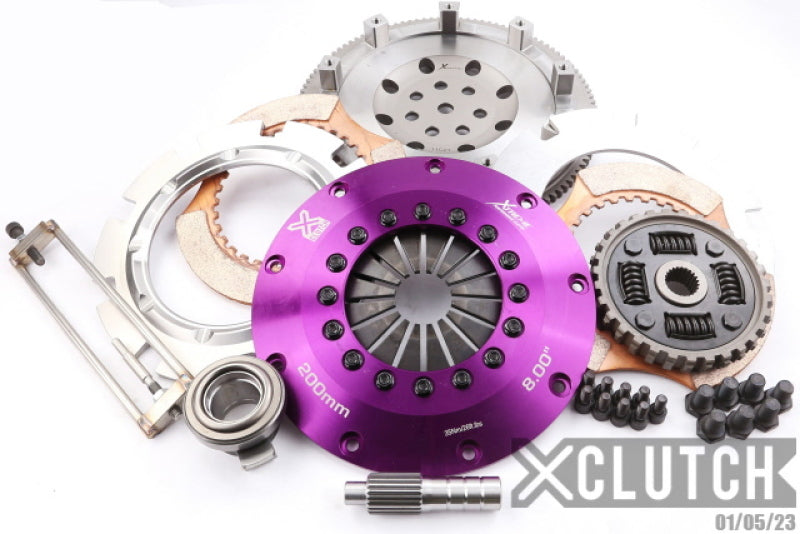 XCLUTCH 1997 Mitsubishi Lancer EVO IV 2.0L 8in Twin Sprung Ceramic Clutch Kit XKMI20522-2B XKMI20522-2B Photo - Primary