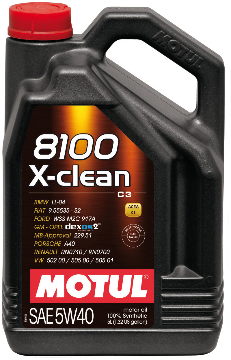 Motul Factory Approved 100% Synthetic Engine Oils, 8100 X-clean 102051 Photo - Primary