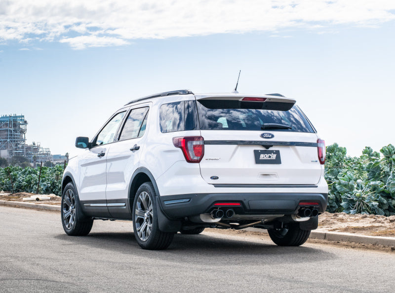 Borla 18-19 Ford Explorer Sport 3.5L 2.5in 2.25in Diameter S-Type Exhaust Black Chrome 3.5in Tip 140765BC 140765BC Photo - lifestyle view