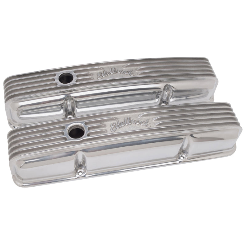 Edelbrock VALVE COVER, CLASSIC SERIES, CHEVROLET, 1959-1986 262-400 CID V8, POLS 4144 Photo - out of package