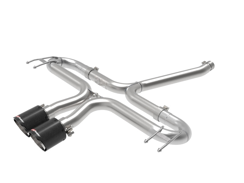 aFe Takeda 2-1/2in 304 SS Axle-Back Exhaust w/Carbon Tips 17-20 Honda Civic Sport L4-1.5L (t) 49-36625-C 49-36625-C Photo - Primary