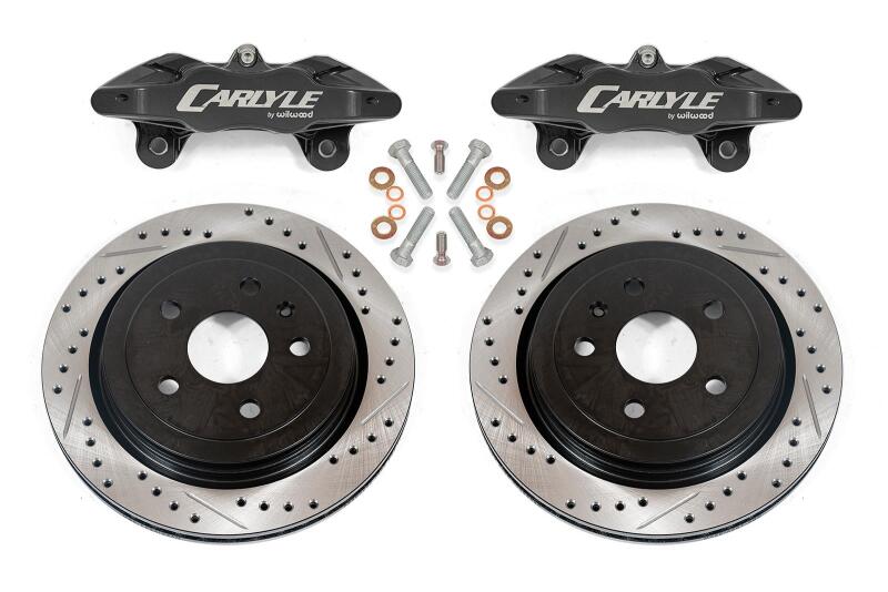 BMR Suspension 08-09 Pontiac GT Brake Kit for 15in Conversion Drilled & Slotted Rotors - Black DBK352 DBK352 User 1