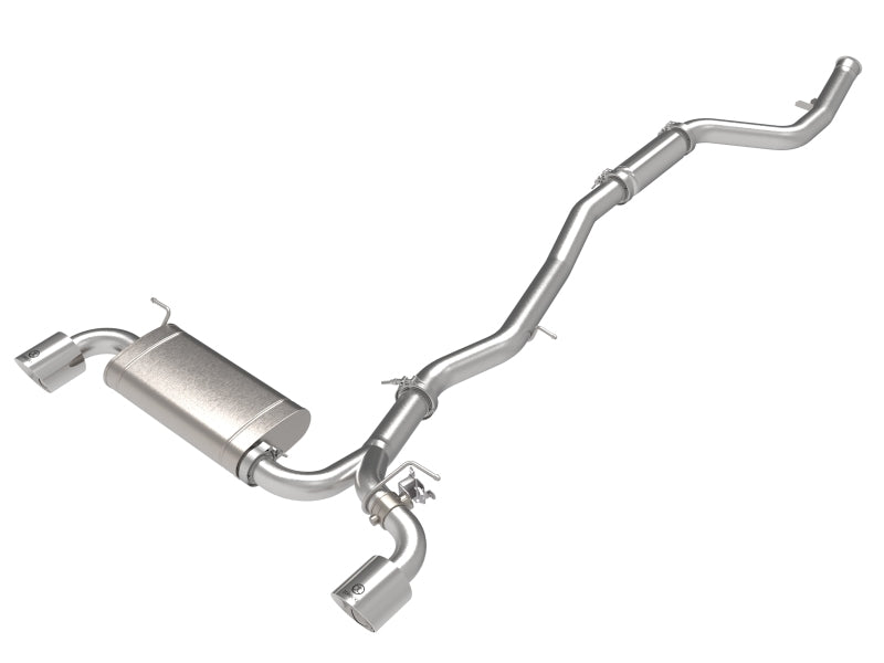aFe POWER Takeda 2021 Toyota Supra 2.0L (t) 2.5in-3in 304 SS CB Exhaust w/ Polished Tips 49-36050-P 49-36050-P Photo - Primary