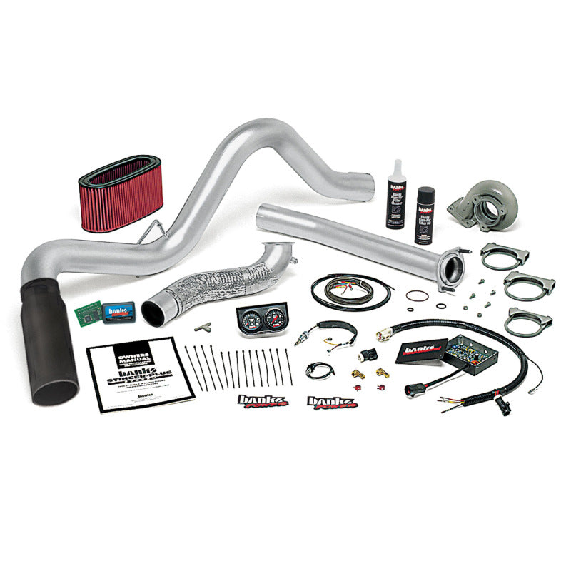 Banks Power 94-95.5 Ford 7.3L Auto Stinger-Plus System - SS Single Exhaust w/ Black Tip 48553-B 48553-B Photo - Primary