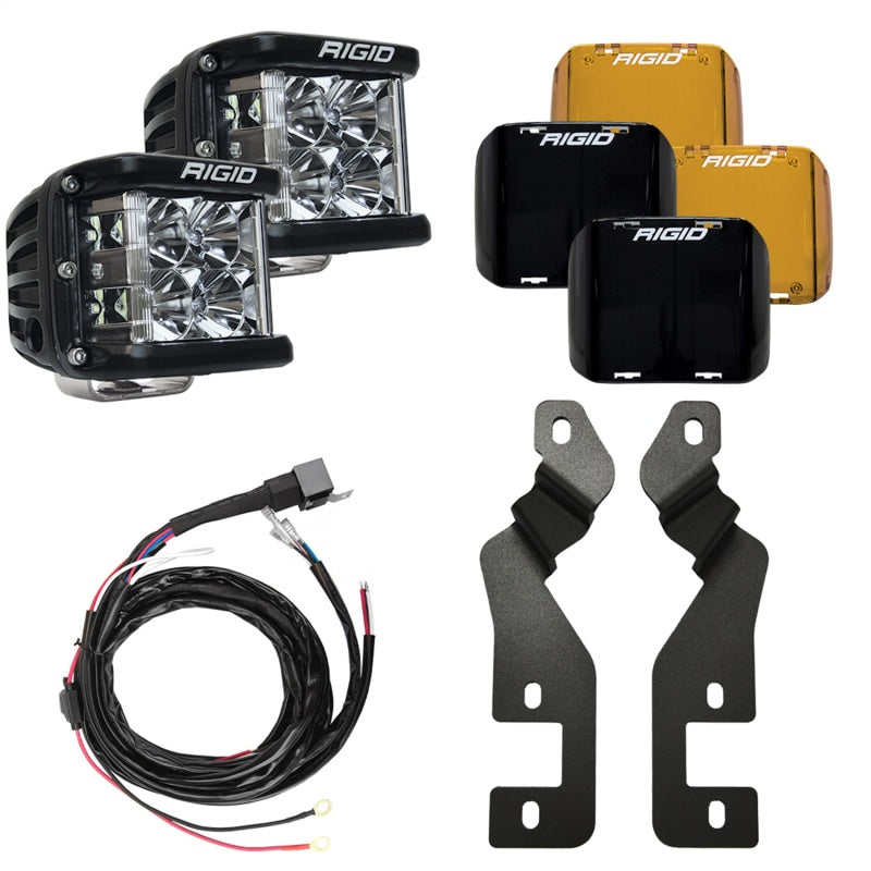 Rigid Industries Rigid 2021+ Ford Bronco Sport A-Pillar D-SS Series Side Shooter Light Mount Kit 46710 46710 Photo - Primary
