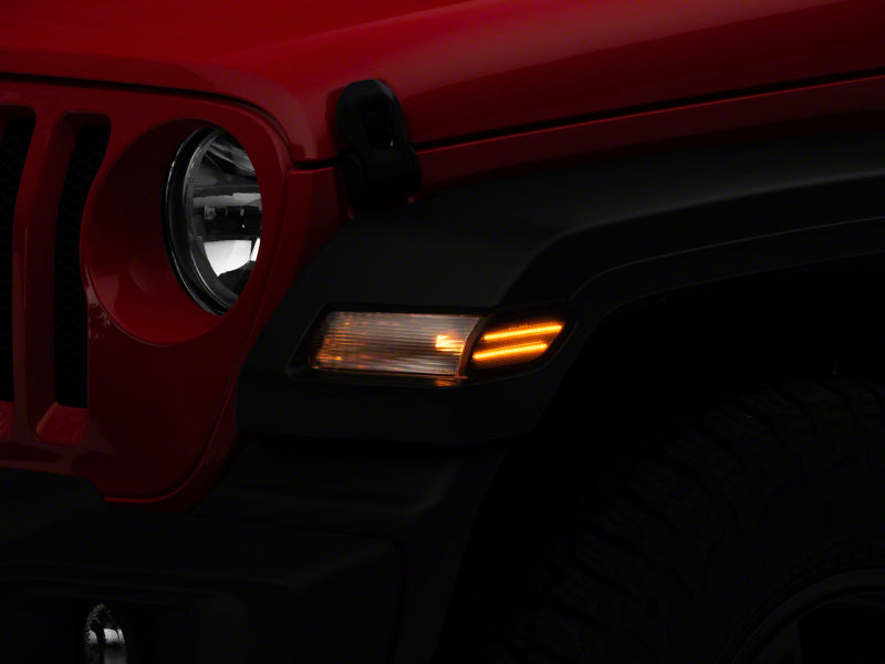Raxiom 18-23 Jeep Wrangler JL Axial Series LED Fender Flare Marker Lights- Smoked J134143-JL J134143-JL Photo - Primary