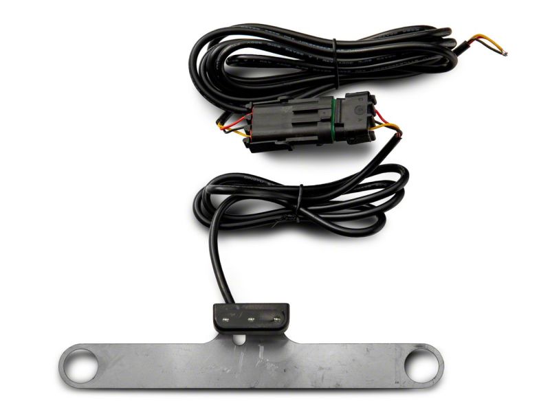 Raxiom 07-18 Jeep Wrangler JK Axial Series License Plate Bracket w/ LED Brake Light J132759 J132759 Photo - Close Up