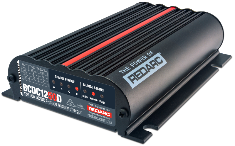 REDARC DC/DC 4-Stage In-Vehicle Battery Charger - 12V 50A BCDC1250D BCDC1250D Photo - Primary